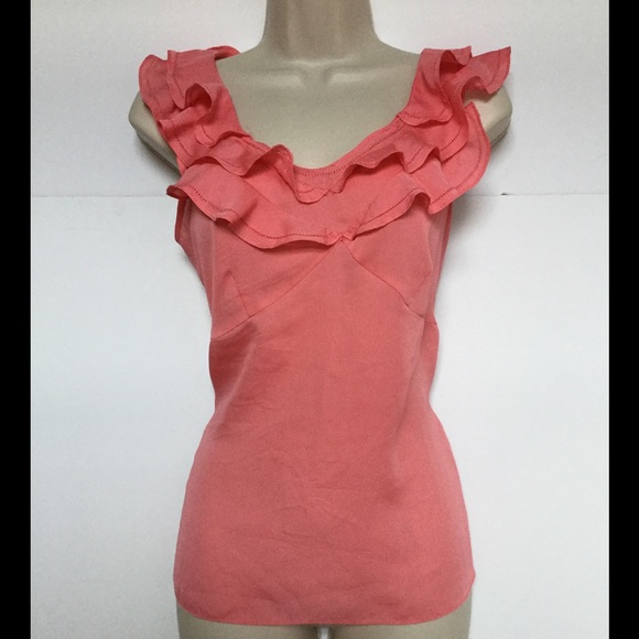 Pink sleeveless blouse
