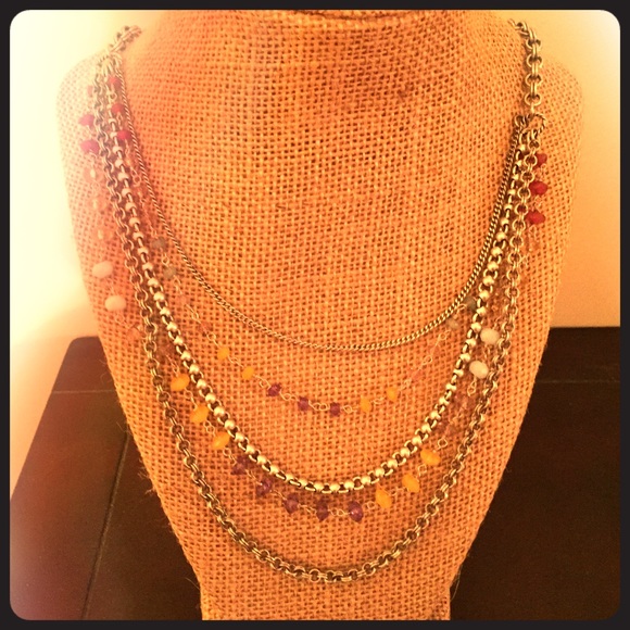 Fossil Multi-Strand Necklace - image 1