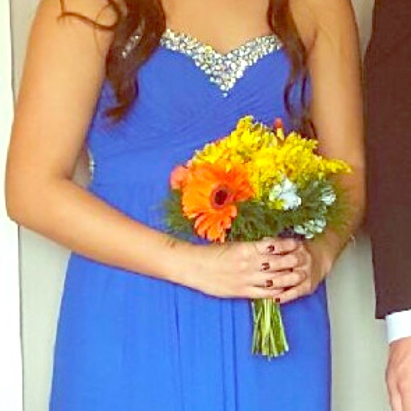 Royal blue prom dress