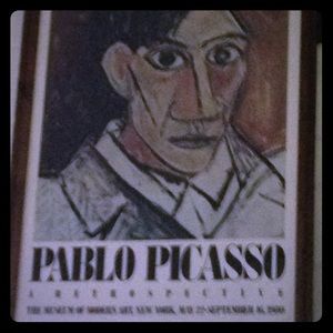 Early eighties Picassso art show posted
