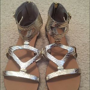 Gold Gladiator Sandals