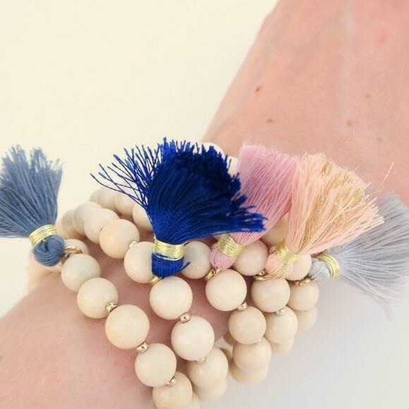 Beaded Tassel Bracelet Boho Chic✨GORGEOUS✨HP - Picture 3 of 8