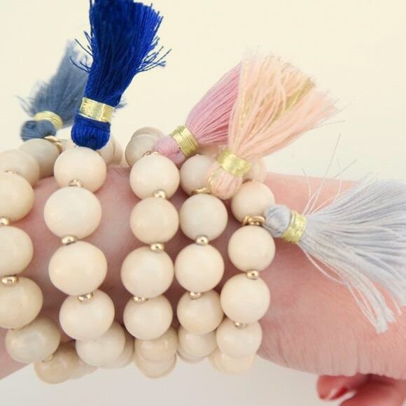 Beaded Tassel Bracelet Boho Chic✨GORGEOUS✨HP - Picture 4 of 8