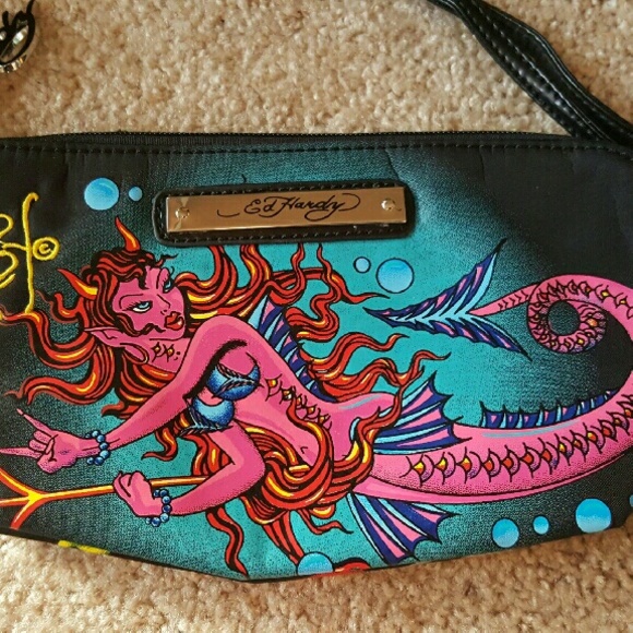 SOLD****Ed Hardy Wristlet