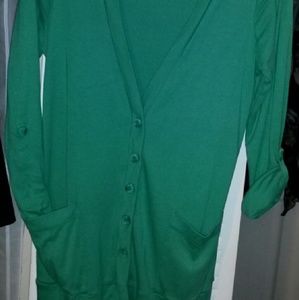 Splendid Cardigan Sweater. Happy Green