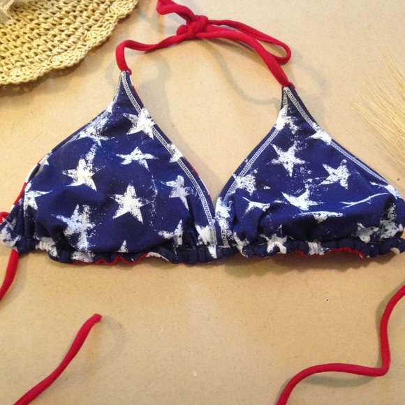 Stars & Stripes Reversible Bikini Top - Picture 3 of 4