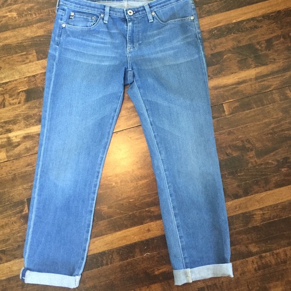 AG Adriano Goldschmied Denim - AG Stilt Roll jeans. Size 30. Light blue wash