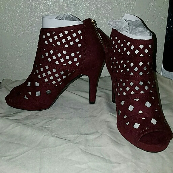 One (1) pair of Lane Bryant Heeled Booties