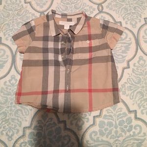 Baby Burberry button down shirt