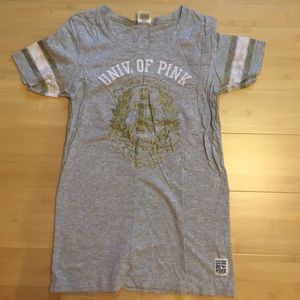 Victoria's Secret pink top of the class t shirt