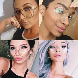 Clear gold aviators brand new