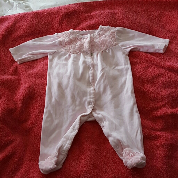 Little Me Pink Flower Outfit(3 mnths)