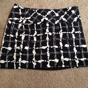Black and white skirt