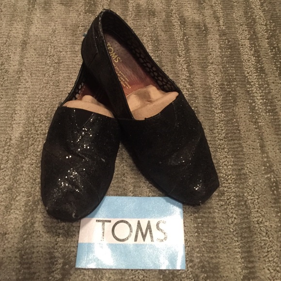 TOM's black glitter