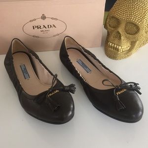 Prada ballerina flats.