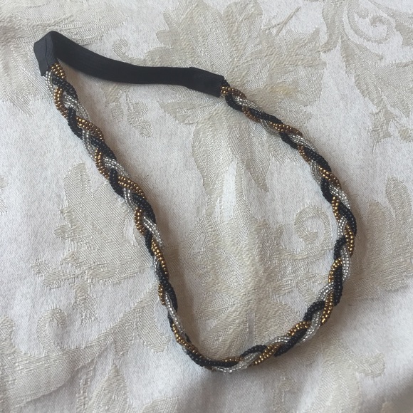 Braided beaded head band
