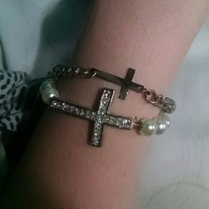 Two cross bracelets