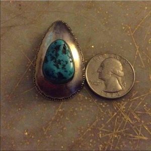 Real big Pear Turquoise Pendant*