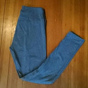 Heathered Grey Lularoe OS leggings