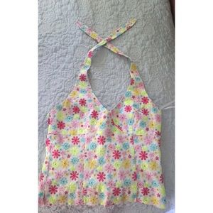 Lilly Pulitzer size 2 embroidered halter top