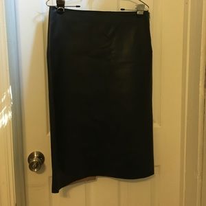 Zara Woman faux leather pencil skirt