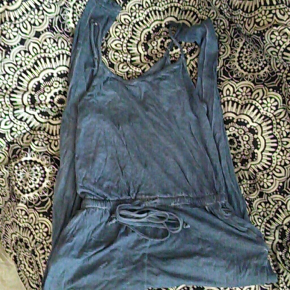 Blue jumpsuit