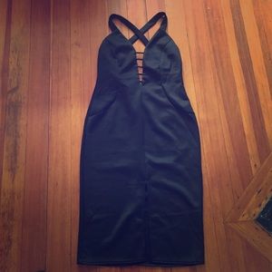 Plunging Sexy Midi Dress