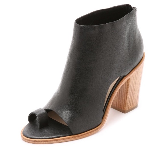 Loeffler Randall Shoes - NWT Loeffler Randall Black Gigi Open Toe Booties
