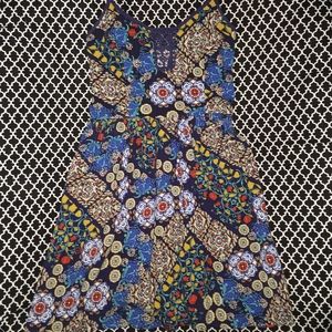 Navy Floral Dress