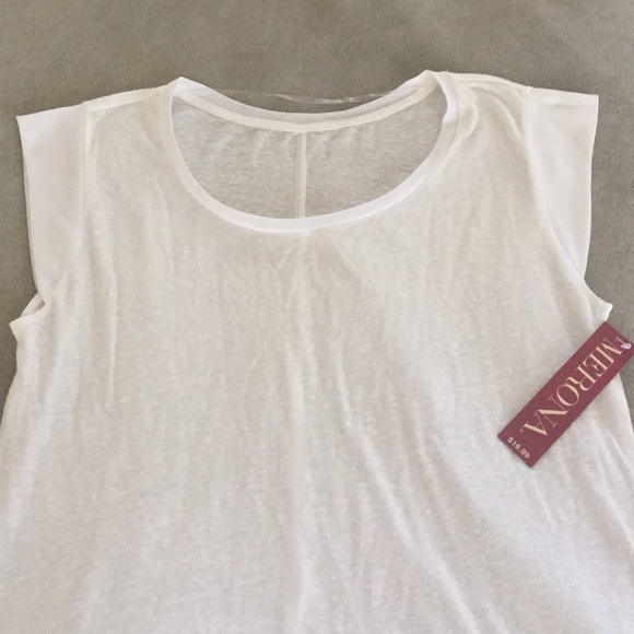 White Tee new with tags - Picture 2 of 2