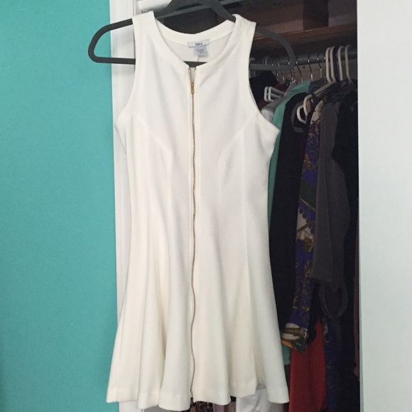 White skater dress