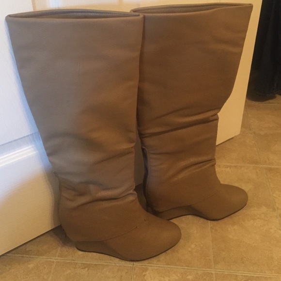 Charlotte Russe wedge boots