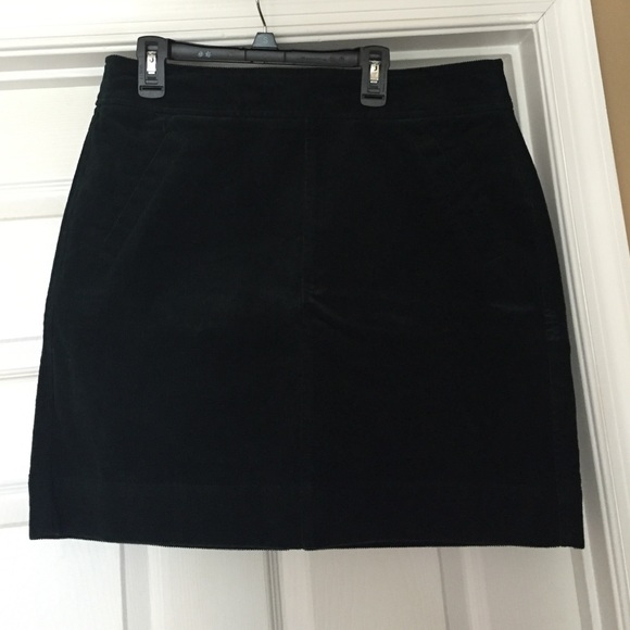 Dark green corduroy mini skirt