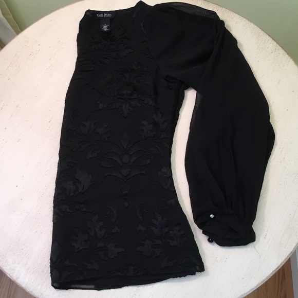 Black Long Sleeve Light Top, Size 2
