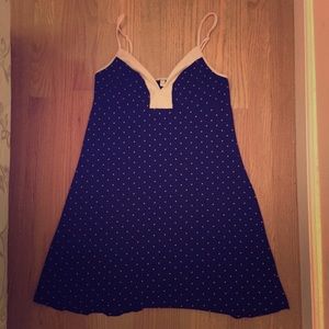 Polka dot nightie; can be worn as dress