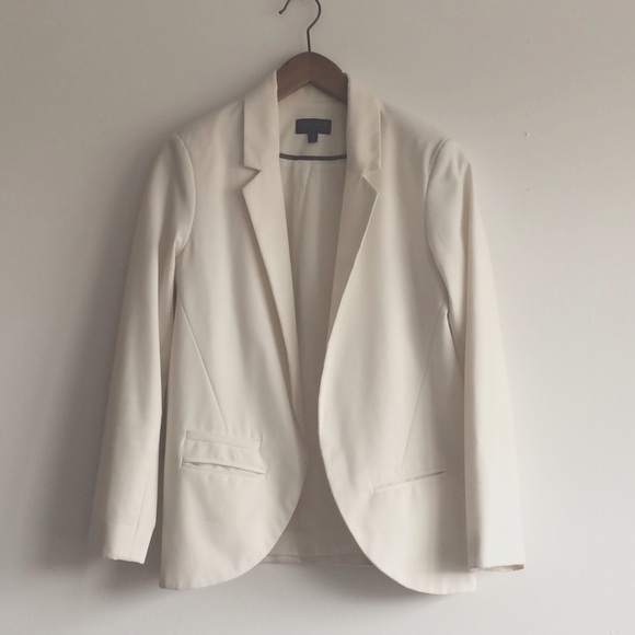 TopShop Fitted White Blazer