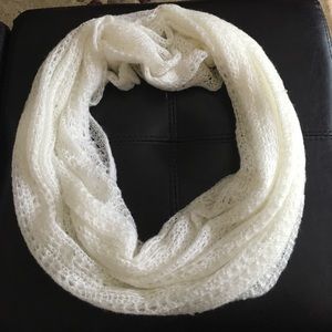 White infinity scarf