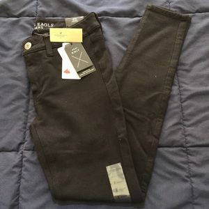 AE Black Knit Jeggings
