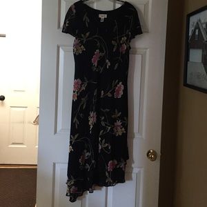 Black floral dress