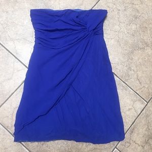 MM Couture Miss Me Cobalt Blue Tube Mini Dress M