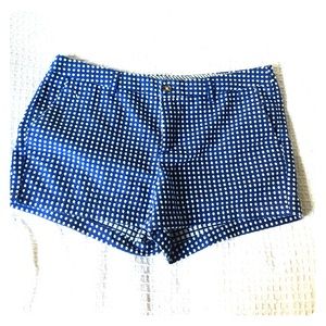 Merona 🎉🇺🇸blue and white polka dotted shorts