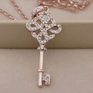 Beautiful Rose Gold filled Key Necklace..