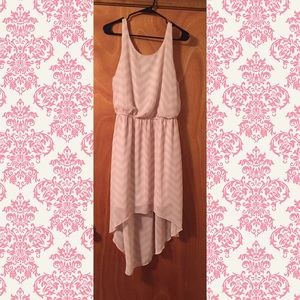 Chevron high-low dress