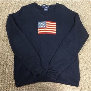 Ralph Lauren American Flag Sweater