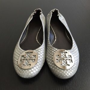 Tory Burch - Reva snakeskin flat