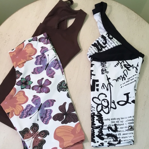 Gym Outfit Bundle, M: shirt, matching shirt/shorts