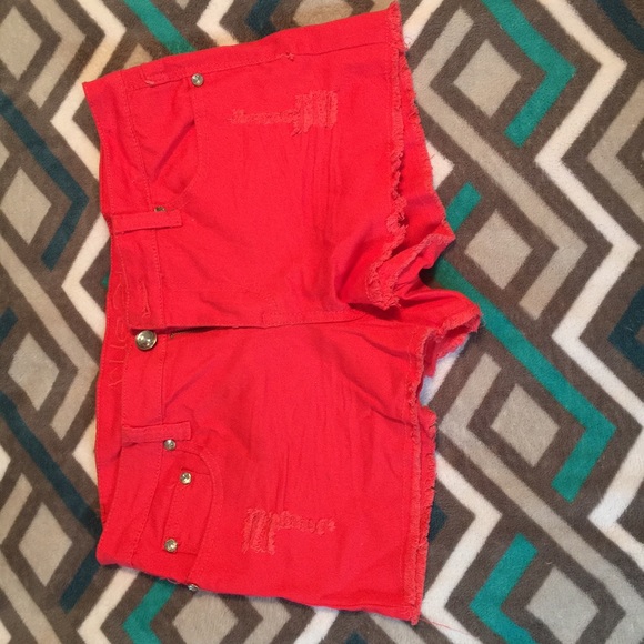 Reddish orange shorts - Picture 1 of 3