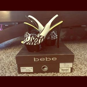 BEBE shoes , wore twice. Cleaning out my closet.