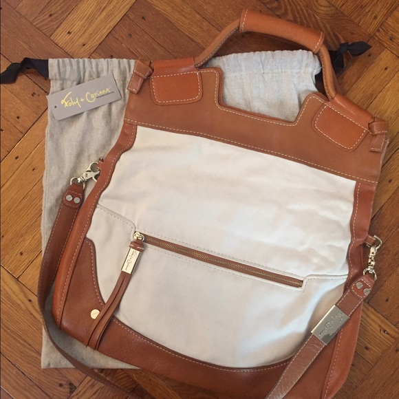 Foley and Corinna Mid City Canvas & Leather Tote