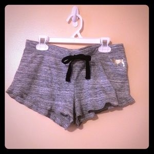 XS grey thermal sleep shorts from PINK!